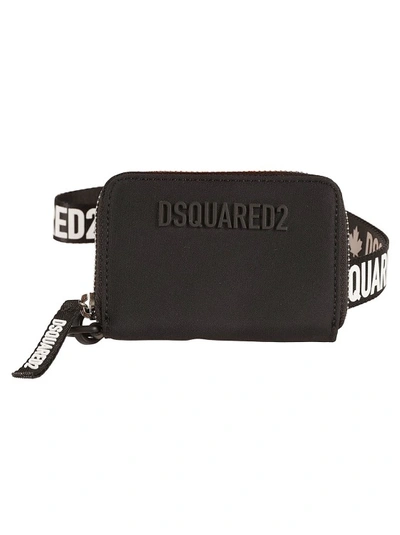 Shop Dsquared2 Raised-logo Continental Wallet In Black