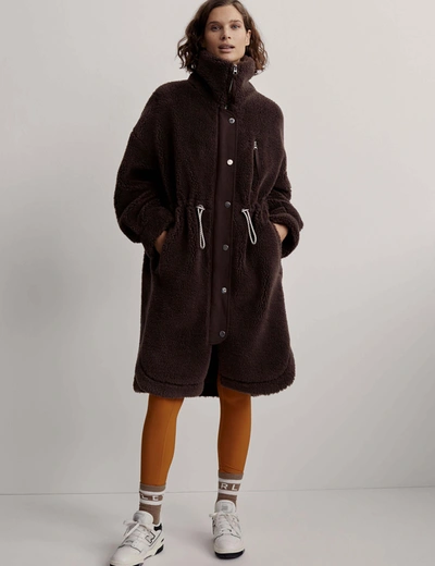 Shop Varley Jones Coat In Brown