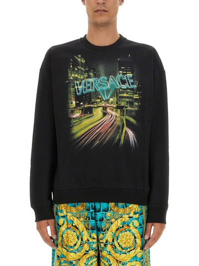 Versace Sweaters In Black