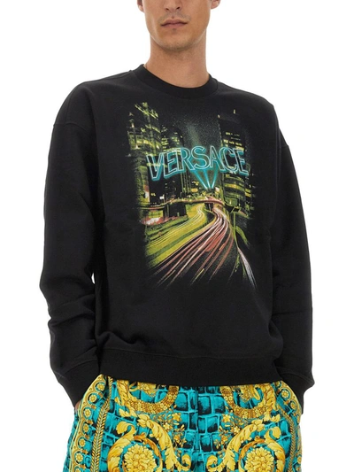 Versace Sweaters In Black