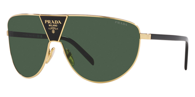 Shop Prada Men's 37mm Sunglasses In Gold