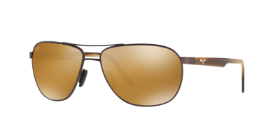 Shop Maui Jim Unisex Sunglass 728 Castles In Bronze Mirror Polarized