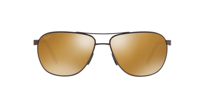 Shop Maui Jim Unisex Sunglass 728 Castles In Bronze Mirror Polarized