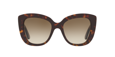 Shop Gucci Woman Sunglass Gg0327s In Brown