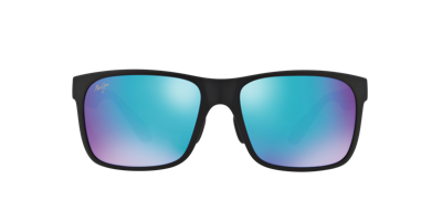 Maui Jim Unisex Sunglass Red Sands In Blue Mir Pol