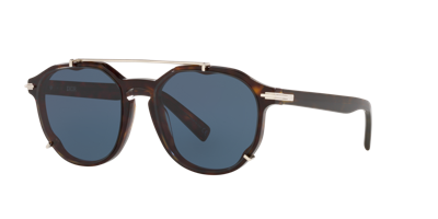 Shop Dior Man Sunglass Blacksuit Ri In Blue