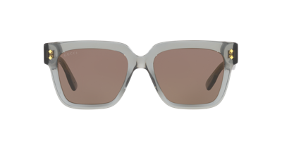 Shop Gucci Unisex Sunglass Gg1084s In Solid Brown