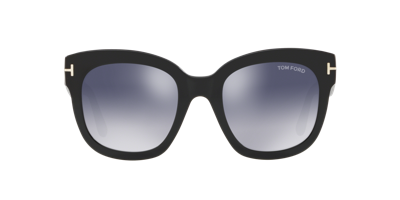 Tom Ford Beatrix 52mm Polarized Lens Oversize Square Sunglasses In Grey Mirror
