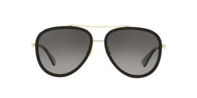 Shop Gucci Unisex Sunglass Gg0062s In Grey Gradient