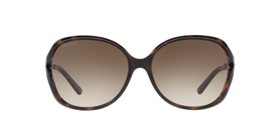 Gucci Unisex Sunglass Gg0076s In Brown