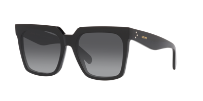 Celine Womens Black Cl4055in Rectangular Acetate Sunglasses In Grey