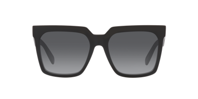 Celine Womens Black Cl4055in Rectangular Acetate Sunglasses In Grey