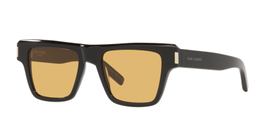 Shop Saint Laurent Man Sunglass Sl 469 In Yellow