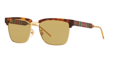 Gucci Gg0603s Havana Male Sung In Yellow