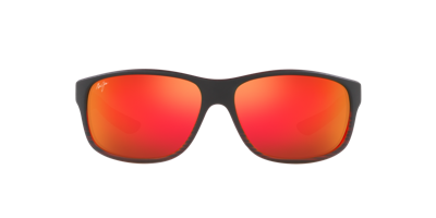 Shop Maui Jim Unisex Sunglass Kaiwi Channel In Red Mir Pol