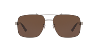 Gucci Gg0529s M Aviator Sunglasses In Brown
