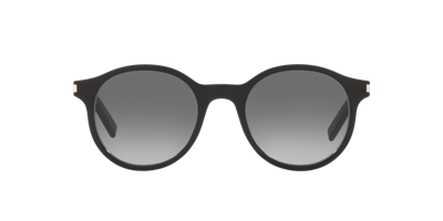 Saint Laurent Womens Black Sl 521 Round-frame Acetate Sunglasses In Black