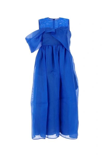 Shop Cecilie Bahnsen Dress In Blue