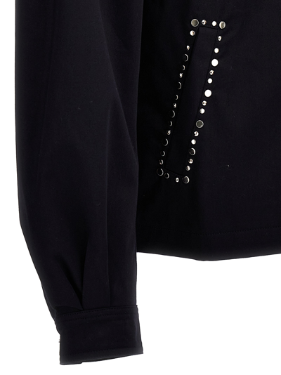 Wales Bonner Delaney Stud-embellished Jacket In Blue