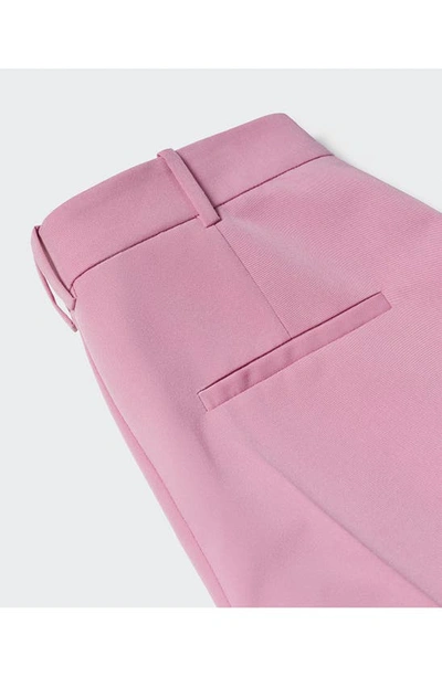 Shop Mango Straight Leg Suit Pants In Pink