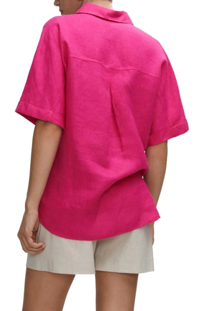 Mango Shirt Fuchsia In Fuchsia