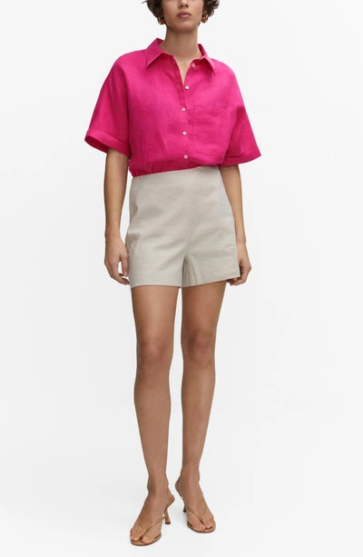 Mango Shirt Fuchsia In Fuchsia