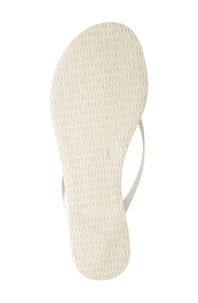 Shop Tkees 'lily' Flip Flop In Cream