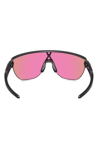 Oakley Corridor 42mm Semirimless Prizm™ Shield Sunglasses In Shiny Black
