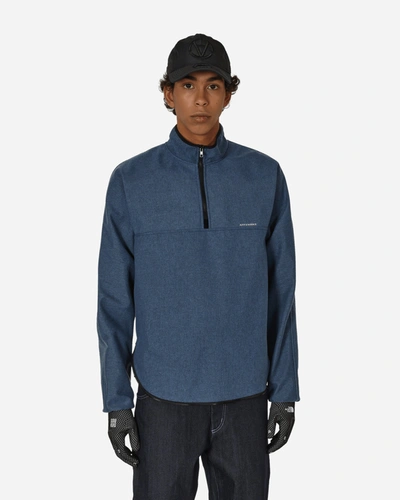 Shop Affxwrks Bag Jacket Peppered In Blue