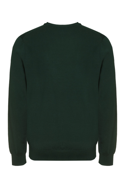 Shop Polo Ralph Lauren Wool Crew-neck Sweater In Green