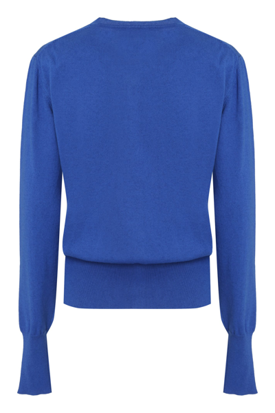 Shop Vivienne Westwood Bea Cashmere Cardigan In Blue