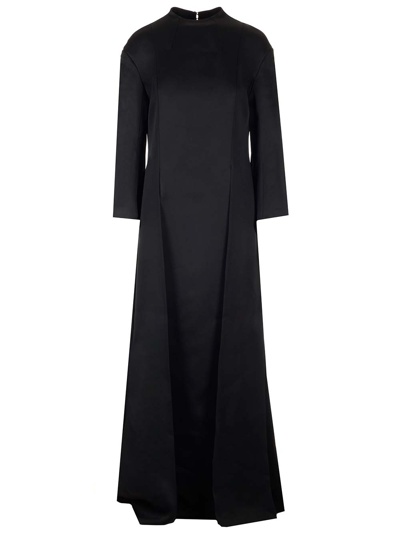 Shop Khaite Clite Long Dress In Black