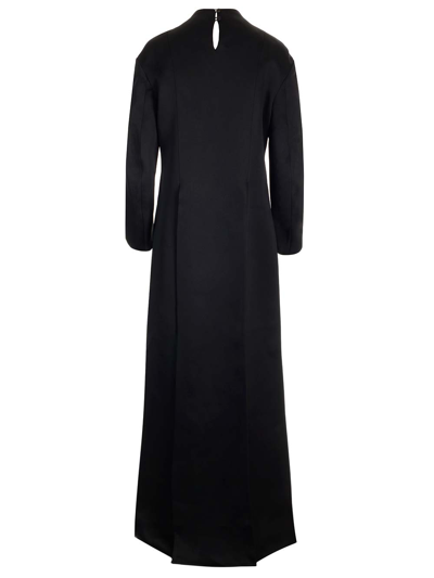 Shop Khaite Clite Long Dress In Black