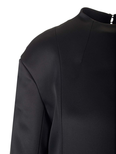 Khaite Clete Crepe Maxi Dress In Black