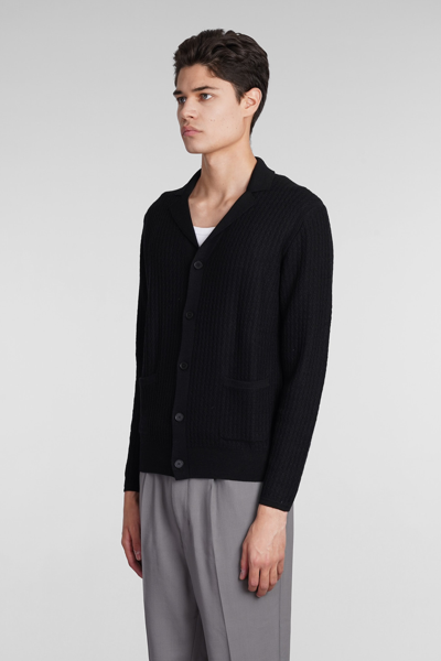 Shop Ballantyne Cardigan In Black Wool