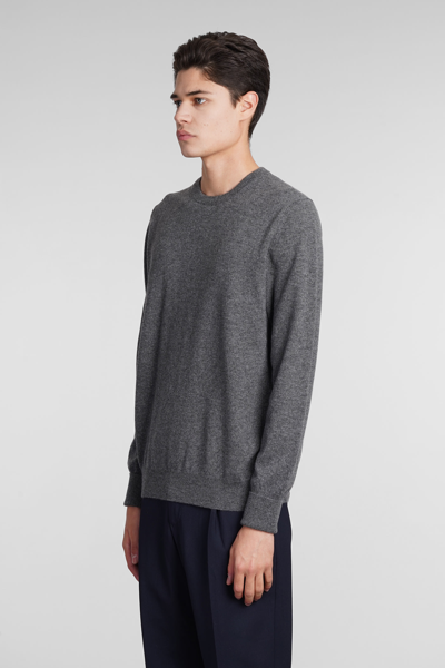 Shop Ballantyne Knitwear In Grey Cashmere