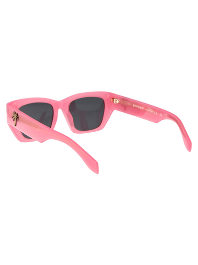 Shop Palm Angels Hinkley Sunglasses In 3407 Begonia Pink