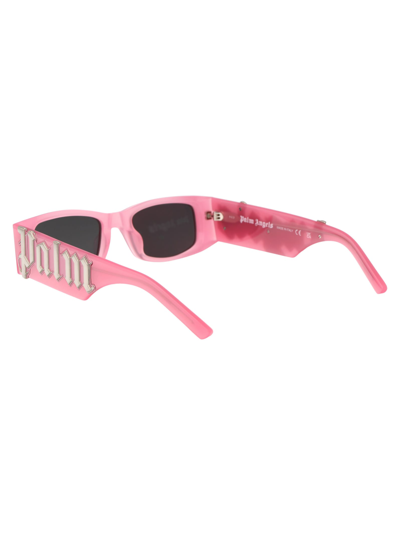 Shop Palm Angels Angel Sunglasses In 3007 Begonia Pink