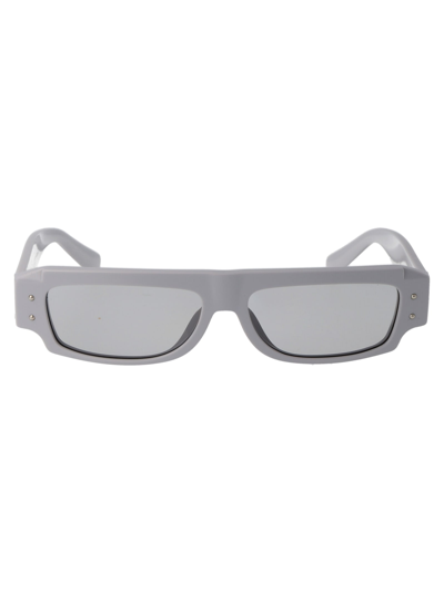 Shop Dolce &amp; Gabbana Eyewear 0dg4458 Sunglasses In 341887 Light Grey