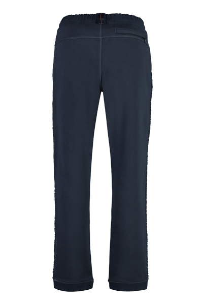 Shop Parajumpers Kiri Cotton Blend Trousers In Blue