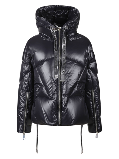 Shop Khrisjoy Iconic Shiny Padded Jacket In Black