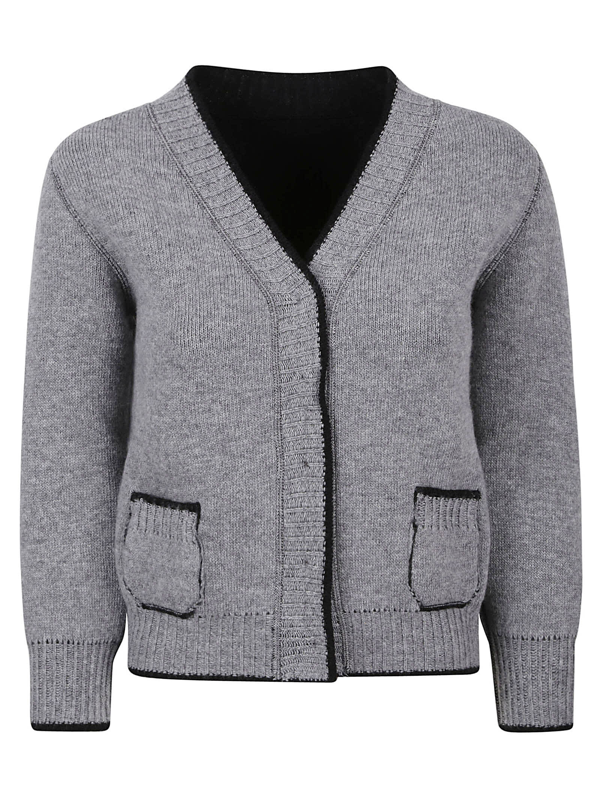 BICOLOUR CARDIGAN