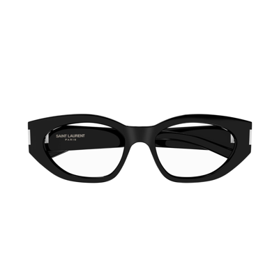 Shop Saint Laurent Sl 638 Opt 001 Glasses In Nero