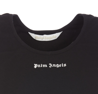 Shop Palm Angels Classic Logo Tank Top In Black