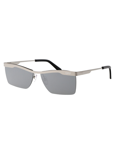 Shop Off-white Rimini Sunglasses In 7272 Silver