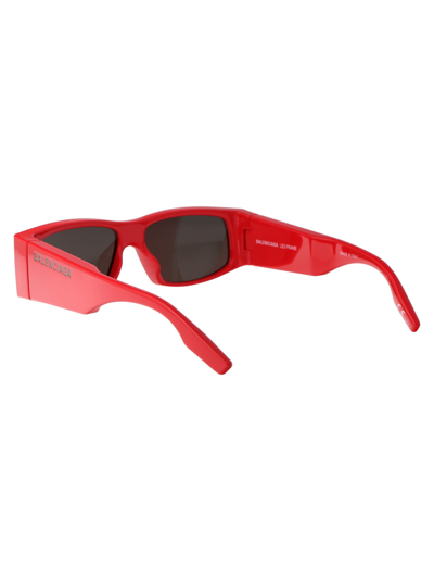 Shop Balenciaga Bb0100s Sunglasses In 003 Red Red Grey
