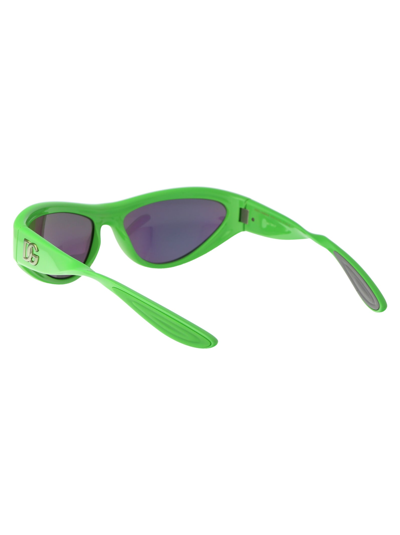 Shop Dolce &amp; Gabbana Eyewear 0dg6190 Sunglasses In 3311f2 Green