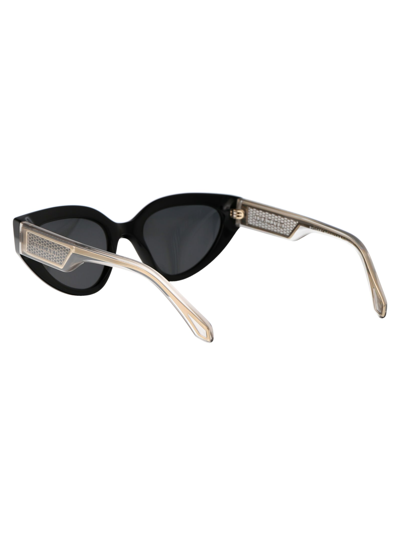 Shop Bulgari 0bv8256 Sunglasses In 501/87 Black Dark Grey