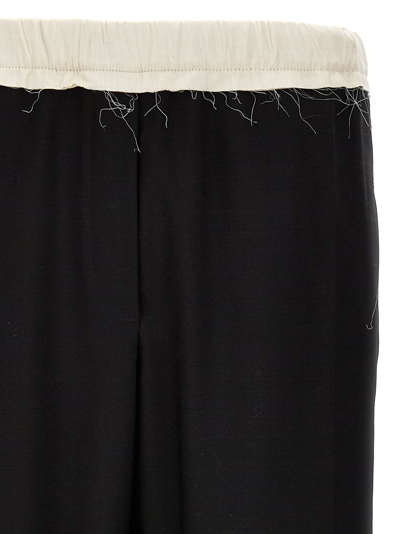 Wales Bonner Urban Chic Side Stripe Pants In White/black