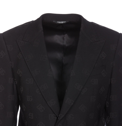 Shop Dolce & Gabbana Sicilia Dg Jacket In Black